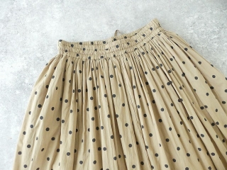 SOIL(ソイル) COTTON VOILE DOT PRINT GATHERED SKIRTの商品画像30