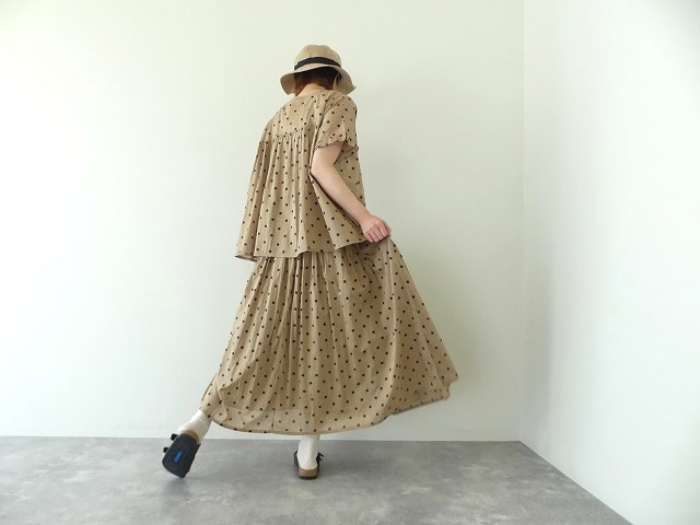 SOIL(ソイル) COTTON VOILE DOT PRINT GATHERED SKIRTの商品画像7