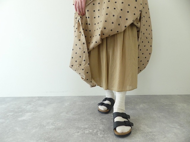 SOIL(ソイル) COTTON VOILE DOT PRINT GATHERED SKIRTの商品画像8