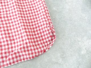 快晴堂(かいせいどう) Girl'sリネンギンガム 丸衿タブ半袖ワンピースの商品画像28