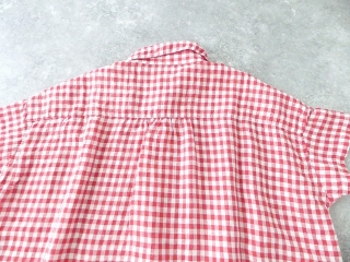 快晴堂(かいせいどう) Girl'sリネンギンガム 丸衿タブ半袖ワンピースの商品画像29