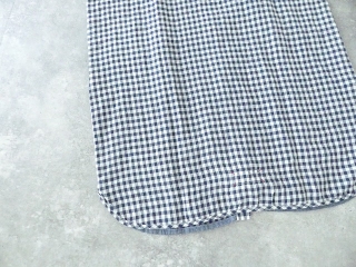 快晴堂(かいせいどう) Girl'sリネンギンガム 丸衿タブ半袖ワンピースの商品画像36