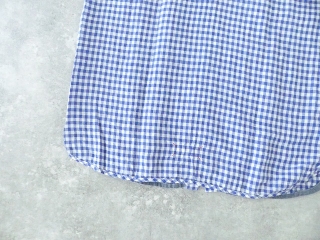 快晴堂(かいせいどう) Girl'sリネンギンガム 丸衿タブ半袖ワンピースの商品画像42