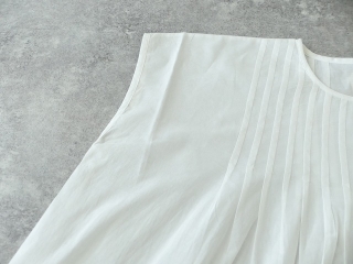 SOIL(ソイル) 裾スカラップ刺繍クルーネックフレンチスリーブピンタックシャツの商品画像27