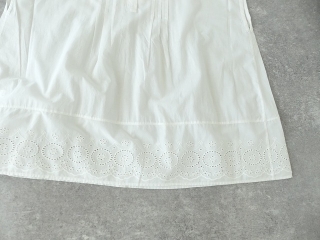 SOIL(ソイル) 裾スカラップ刺繍クルーネックフレンチスリーブピンタックシャツの商品画像32
