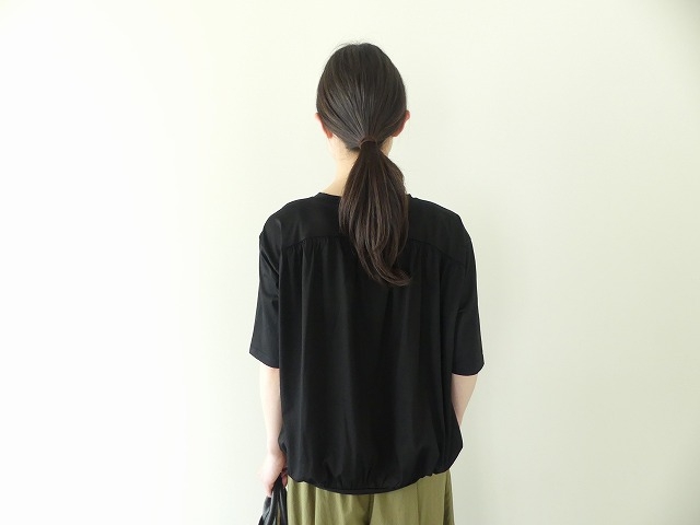 maomade(マオメイド) コンパクトヤーンたっぷりギャザー5分袖Tシャツの商品画像10