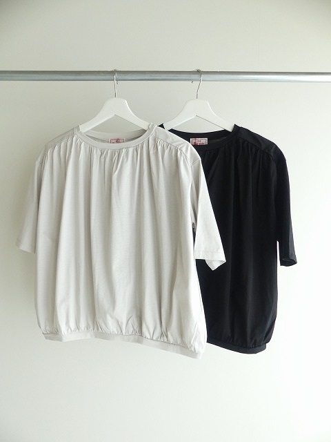 maomade(マオメイド) コンパクトヤーンたっぷりギャザー5分袖Tシャツの商品画像2