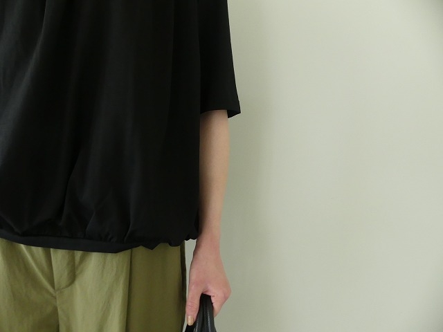 maomade(マオメイド) コンパクトヤーンたっぷりギャザー5分袖Tシャツの商品画像6