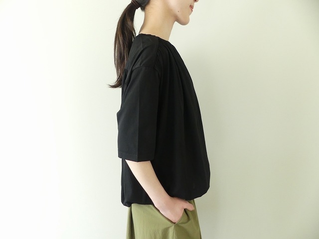 maomade(マオメイド) コンパクトヤーンたっぷりギャザー5分袖Tシャツの商品画像9