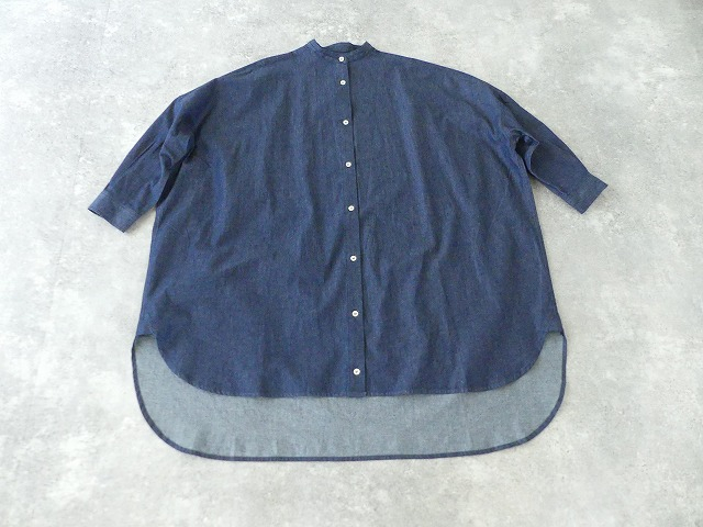 ichi(イチ) インディゴデニムロングシャツの商品画像13