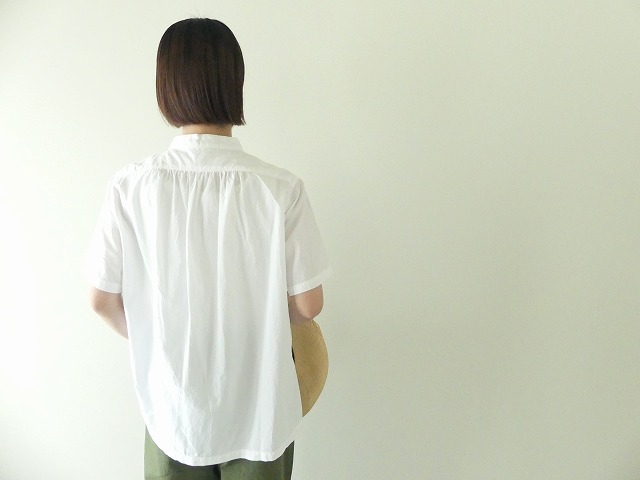 HAU(ハウ) cotton silk stand collar shirtsの商品画像10