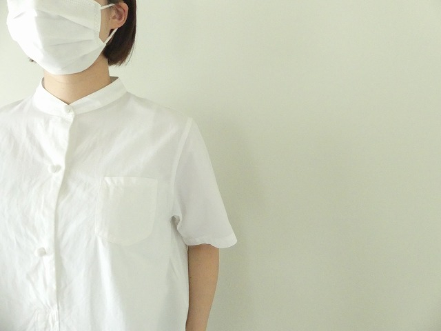 HAU(ハウ) cotton silk stand collar shirtsの商品画像4