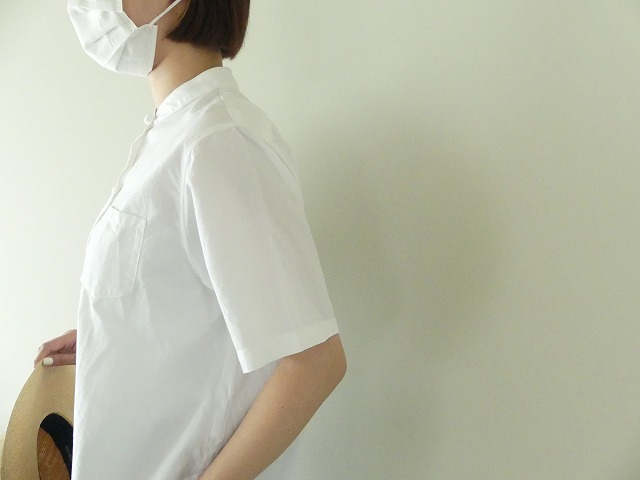 HAU(ハウ) cotton silk stand collar shirtsの商品画像6