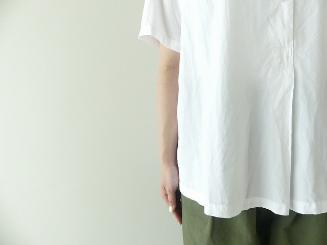 HAU(ハウ) cotton silk stand collar shirtsの商品画像7