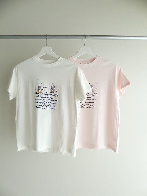 l’atelier du savon(アトリエドゥサボン) 夏の海水浴プリントTシャツの商品画像2