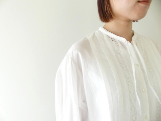 MidiUmi(ミディウミ) lace switching ribbon shirt レース切替リボンシャツの商品画像21