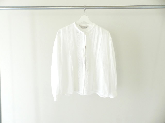 MidiUmi(ミディウミ) lace switching ribbon shirt レース切替リボンシャツの商品画像3