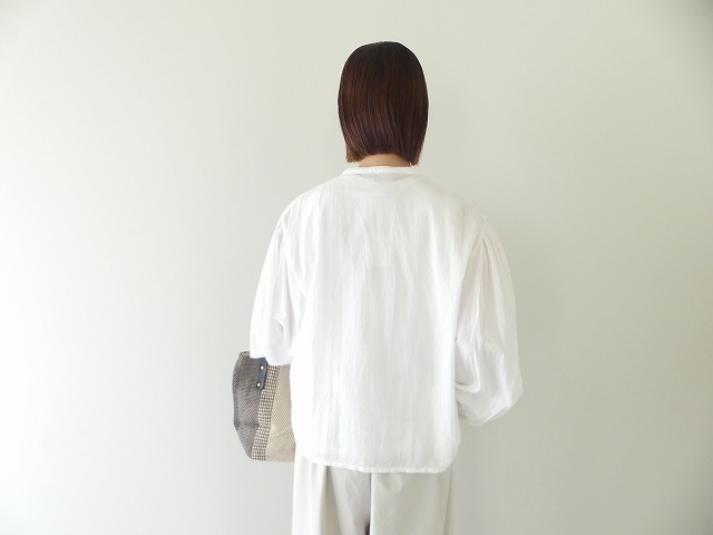 MidiUmi(ミディウミ) lace switching ribbon shirt レース切替リボンシャツの商品画像4