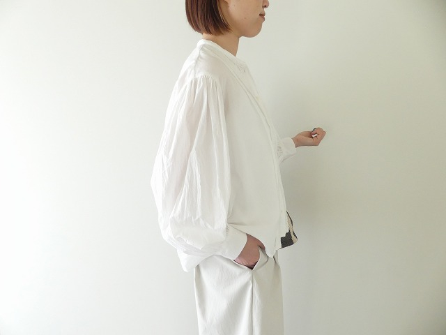 MidiUmi(ミディウミ) lace switching ribbon shirt レース切替リボンシャツの商品画像5