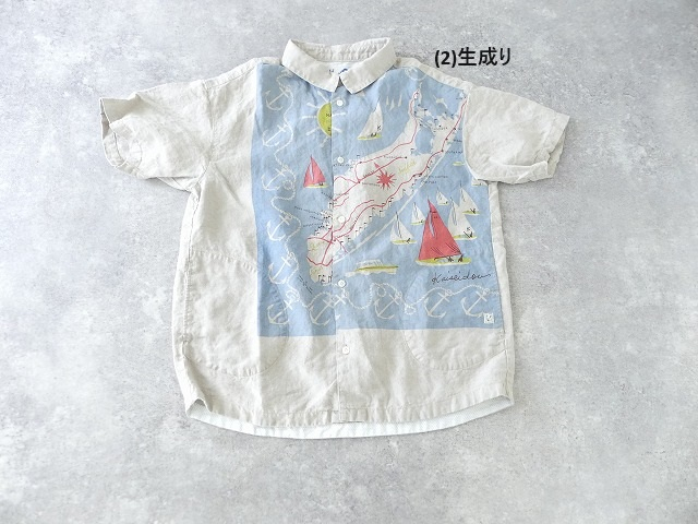 快晴堂(かいせいどう) HAYATEカロハプリント セーリング柄Wideカロハシャツの商品画像11
