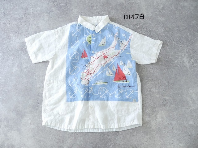 快晴堂(かいせいどう) HAYATEカロハプリント セーリング柄Wideカロハシャツの商品画像12