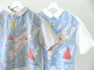 快晴堂(かいせいどう) HAYATEカロハプリント セーリング柄Wideカロハシャツの商品画像21