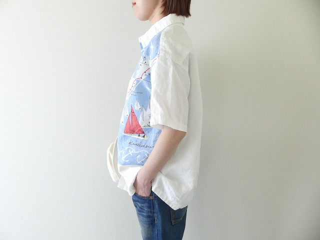 快晴堂(かいせいどう) HAYATEカロハプリント セーリング柄Wideカロハシャツの商品画像9