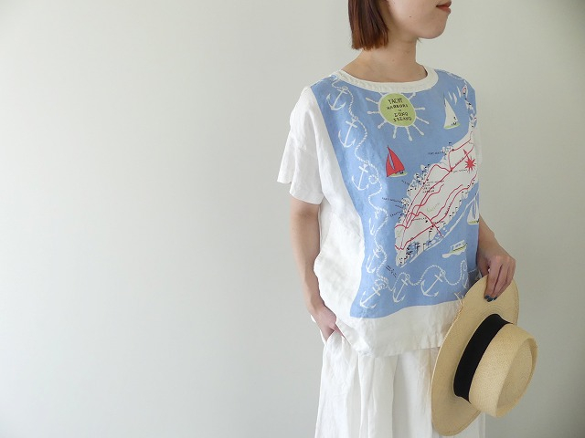 快晴堂(かいせいどう) Girl'sカロハプリント セーリング柄WideTシャツの商品画像10
