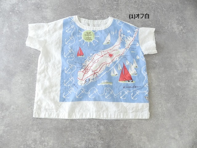 快晴堂(かいせいどう) Girl'sカロハプリント セーリング柄WideTシャツの商品画像14