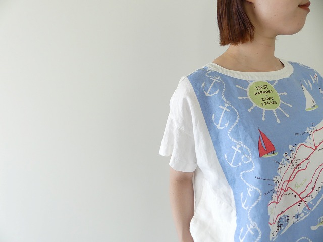 快晴堂(かいせいどう) Girl'sカロハプリント セーリング柄WideTシャツの商品画像4