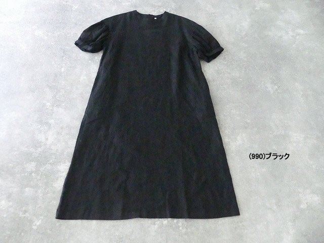 grin(グリン) リネン　ランタンショートスリーブワンピースの商品画像10