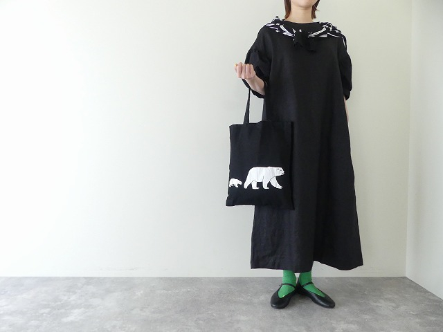 grin(グリン) リネン　ランタンショートスリーブワンピースの商品画像2