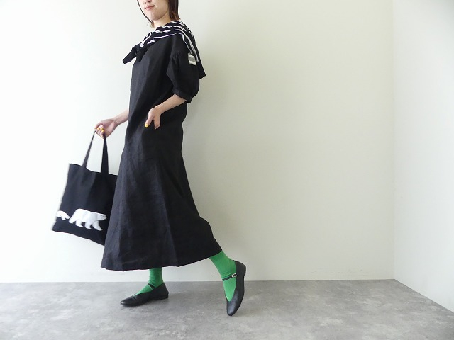 grin(グリン) リネン　ランタンショートスリーブワンピースの商品画像6