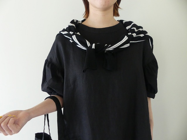 grin(グリン) リネン　ランタンショートスリーブワンピースの商品画像8