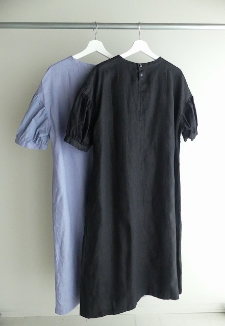 grin(グリン) リネン　ランタンショートスリーブワンピースの商品画像9