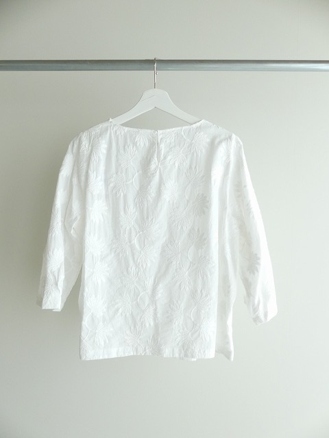 NOMBRE IMPAIR(ノンブルアンペール) フロンド刺繍ボートネックブラウスの商品画像10