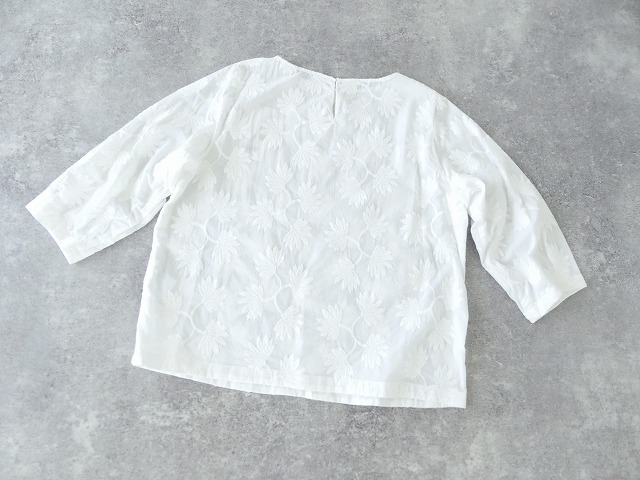 NOMBRE IMPAIR(ノンブルアンペール) フロンド刺繍ボートネックブラウスの商品画像11