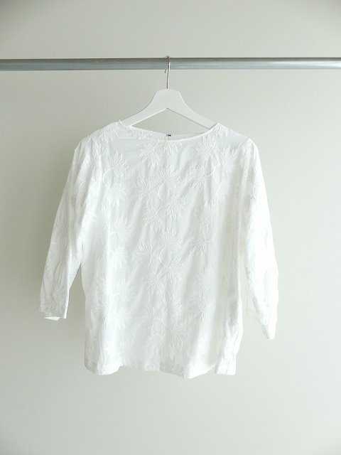 NOMBRE IMPAIR(ノンブルアンペール) フロンド刺繍ボートネックブラウスの商品画像2