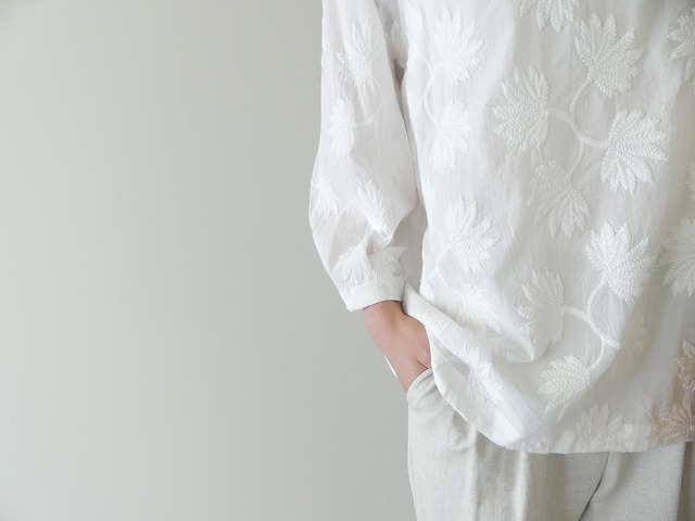 NOMBRE IMPAIR(ノンブルアンペール) フロンド刺繍ボートネックブラウスの商品画像5