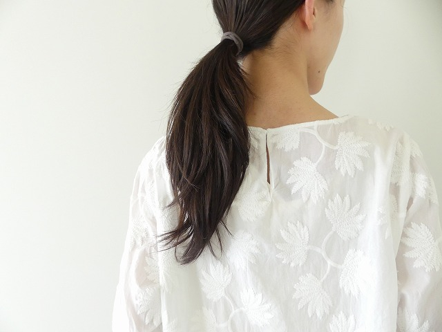 NOMBRE IMPAIR(ノンブルアンペール) フロンド刺繍ボートネックブラウスの商品画像6