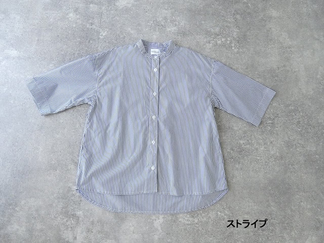 Blue Lake Market(ブルーレイクマーケット) ブロードギンガムヘムラウンドシャツの商品画像12