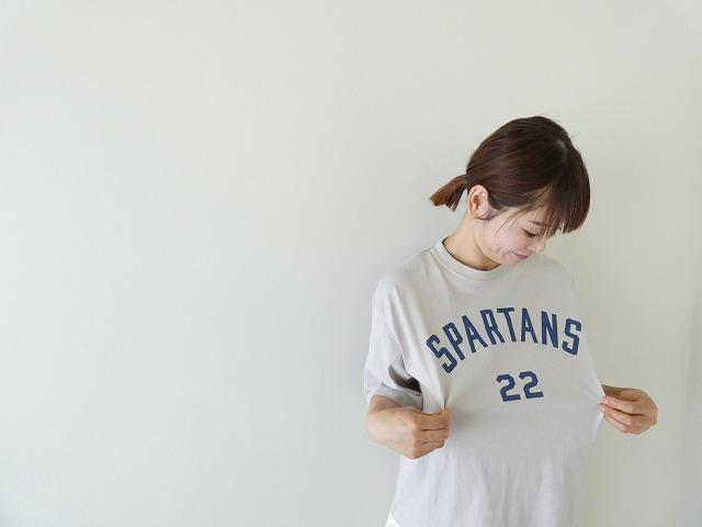 Blue Lake Market(ブルーレイクマーケット) アメリカンドライ天竺6分袖ボックスプリントTシャツ SPARTANTS 22の商品画像6