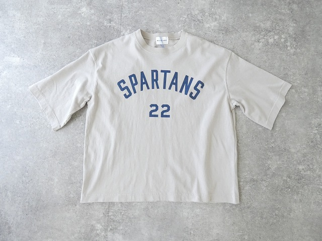 Blue Lake Market(ブルーレイクマーケット) アメリカンドライ天竺6分袖ボックスプリントTシャツ SPARTANTS 22の商品画像9