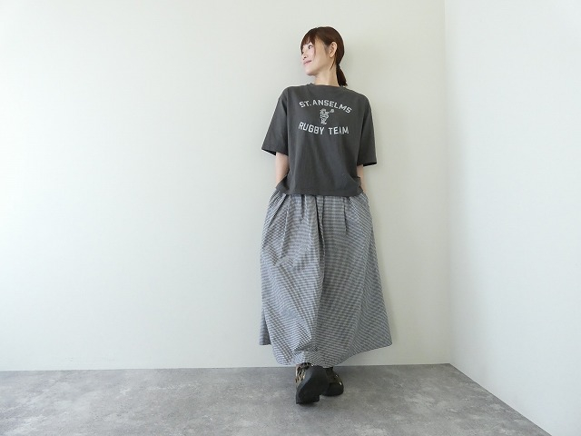 Blue Lake Market(ブルーレイクマーケット) アメリカンドライ天竺6分袖ボックスプリントTシャツ RUGBY TEAM　ラグビーチームの商品画像1