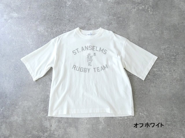 Blue Lake Market(ブルーレイクマーケット) アメリカンドライ天竺6分袖ボックスプリントTシャツ RUGBY TEAM　ラグビーチームの商品画像12