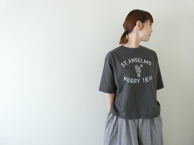 Blue Lake Market(ブルーレイクマーケット) アメリカンドライ天竺6分袖ボックスプリントTシャツ RUGBY TEAM　ラグビーチームの商品画像2