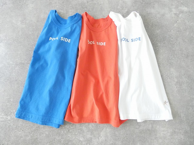 快晴堂(かいせいどう) 海上がりGIRL'S-Tシャツ SLEEVELESS C柄「プールサイド」の商品画像1