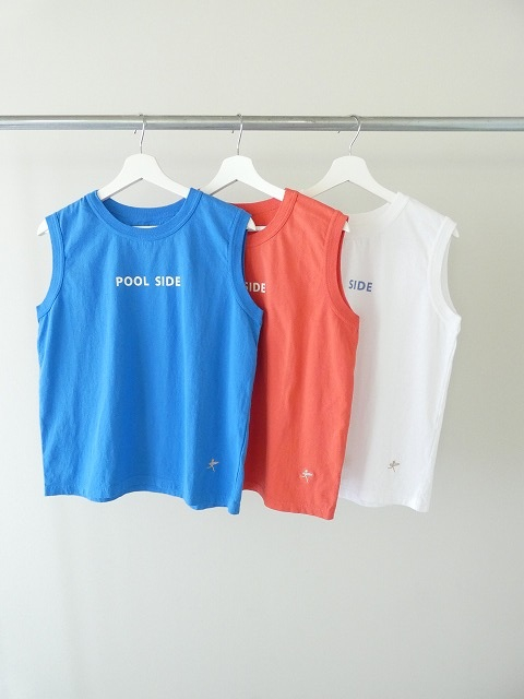 快晴堂(かいせいどう) 海上がりGIRL'S-Tシャツ SLEEVELESS C柄「プールサイド」の商品画像10