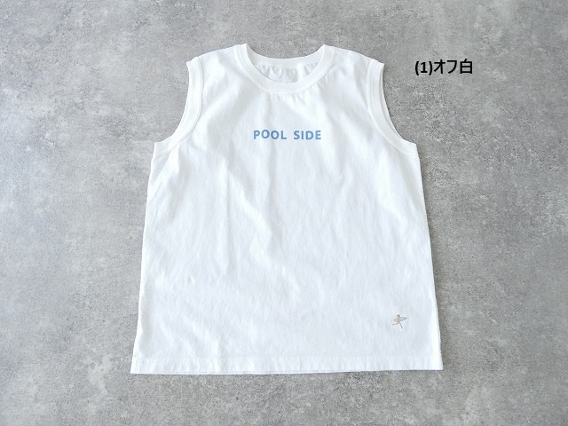 快晴堂(かいせいどう) 海上がりGIRL'S-Tシャツ SLEEVELESS C柄「プールサイド」の商品画像13