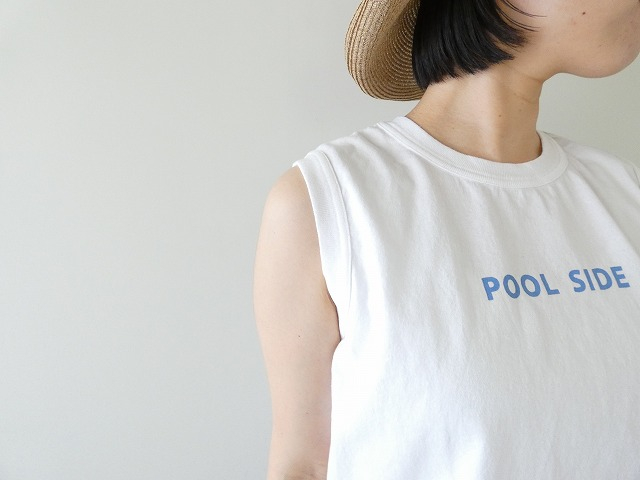 快晴堂(かいせいどう) 海上がりGIRL'S-Tシャツ SLEEVELESS C柄「プールサイド」の商品画像4